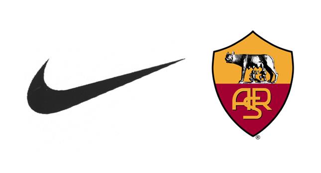 nike AS Roma sponsoring serie A football maillot