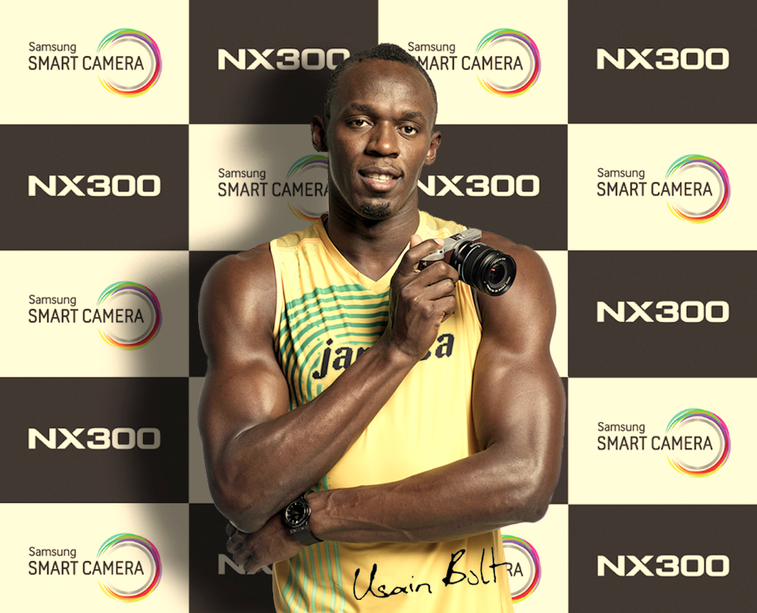 samsung Usain Bolt NW300 sponsoring