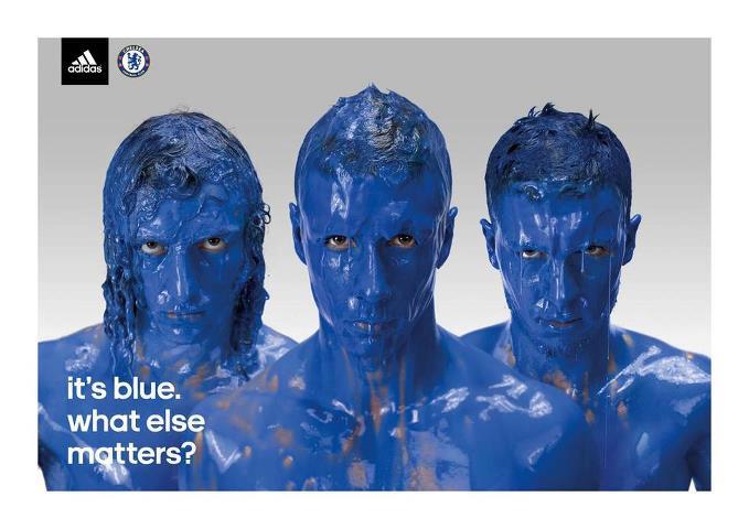 it's blue what else matter  chelsea adidas football