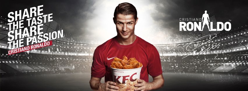 KFC cristiano ronaldo football sponsoring KFC Arabia
