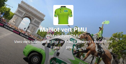 maillot vert PMU twitter tour de france 2013