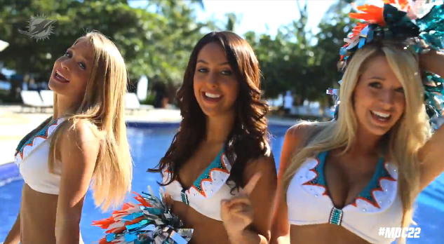 miami dolphins cheerleaders 22 Taylor Swift sexy glamour video lip dub