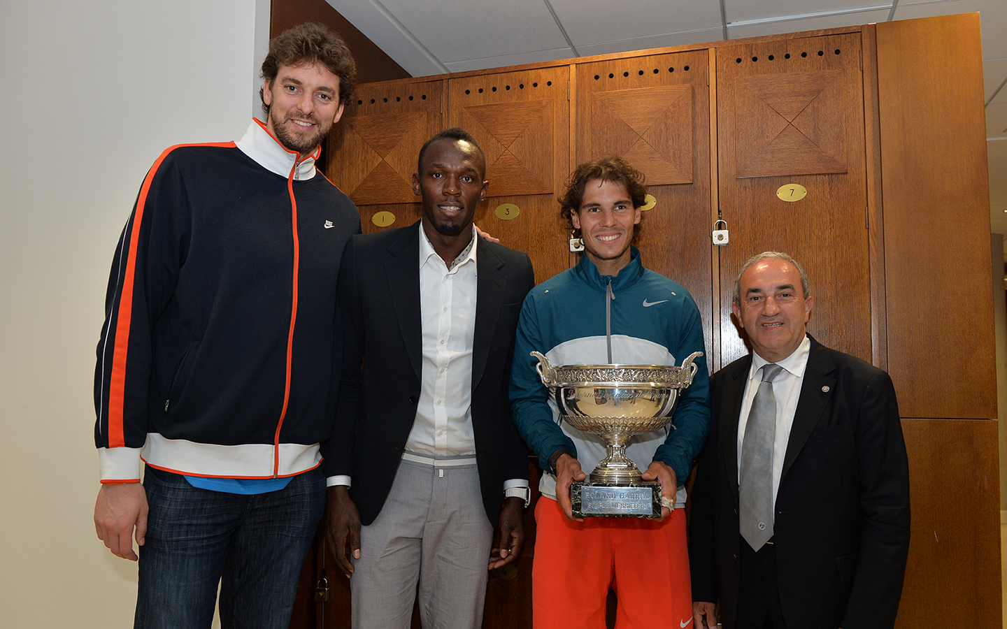 nadal bolt gasol gachassin Roland Garros 2013