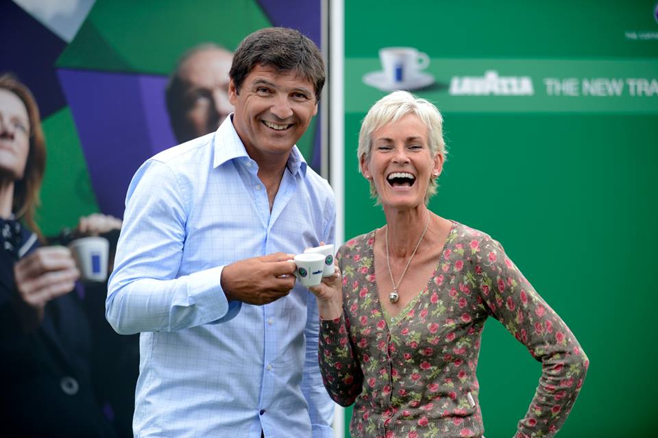 Judy Murray Toni Nadal Lavazza wimbledon 2013 tennis sponsoring
