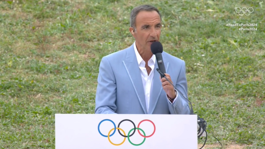 Paris 2024 La Cérémonie dallumage de la Flamme Olympique à Olympie