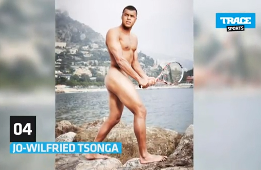 jo wilfried tsonga nu naked sexy glamour tennis
