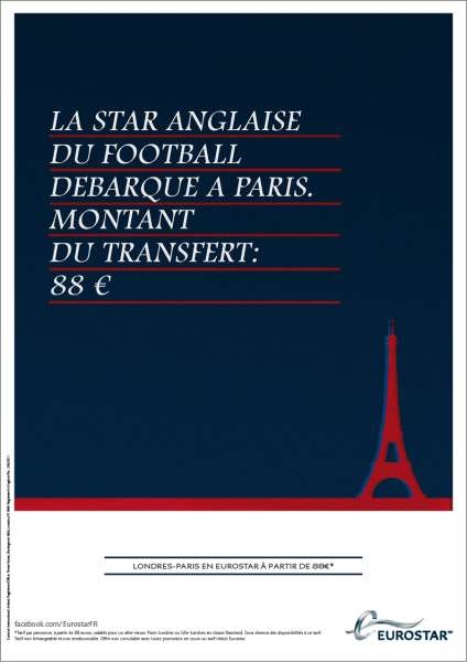 eurostar david beckham PSG paris transfert