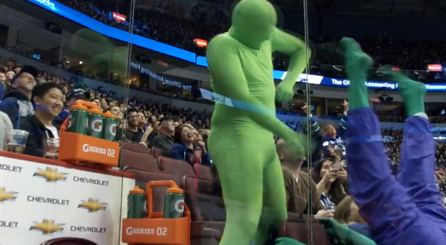 harlem shake green men vancouver canucks NHL