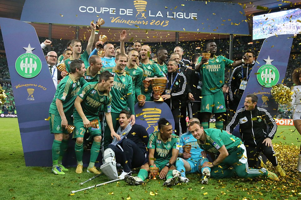 ASSE coupe de la ligue 2013 vainqueur trophée photo