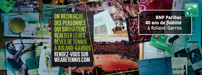 BNP Paribas roland garros 40 anniversaire concours rêve tennis