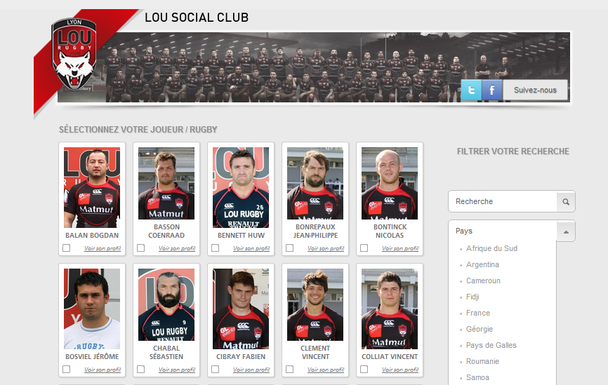 Lou social club pro D2 Lou rugby digisport