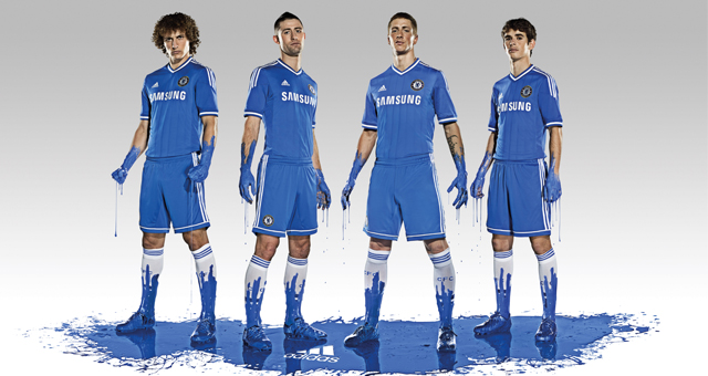 adidas chelsea 2013-2014 kit maillot reveal