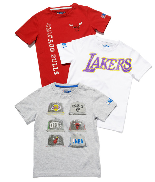 zara NBA t-shirts lakers bulls miami brooklyn