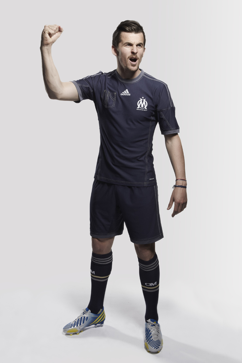 Joey Barton OM Maillot away 2013-2014 adidas jeans denim maillot extérieur 2013 2014 olympique de marseille