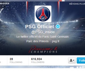 Le Paris Saint-Germain dépasse l’Olympique de Marseille sur Twitter