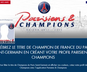 Le PSG lance « Profil de Champions » sur Facebook