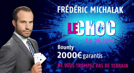 Frédéric Michalak PMU choc de titans poker tournoi bounty