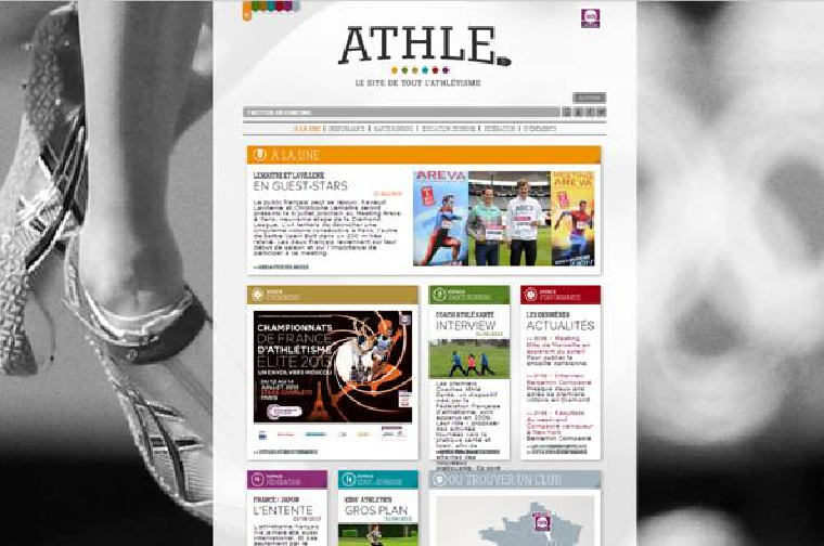 athle fédération française d'athlétisme nouveau site web internet