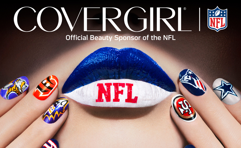 COVERGIRL NFL Fanicure sponsoring nailgating football glamour sexy