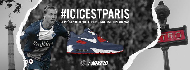 Nike iD Air Max 90 Paris Saint-Germain PSG zlatan