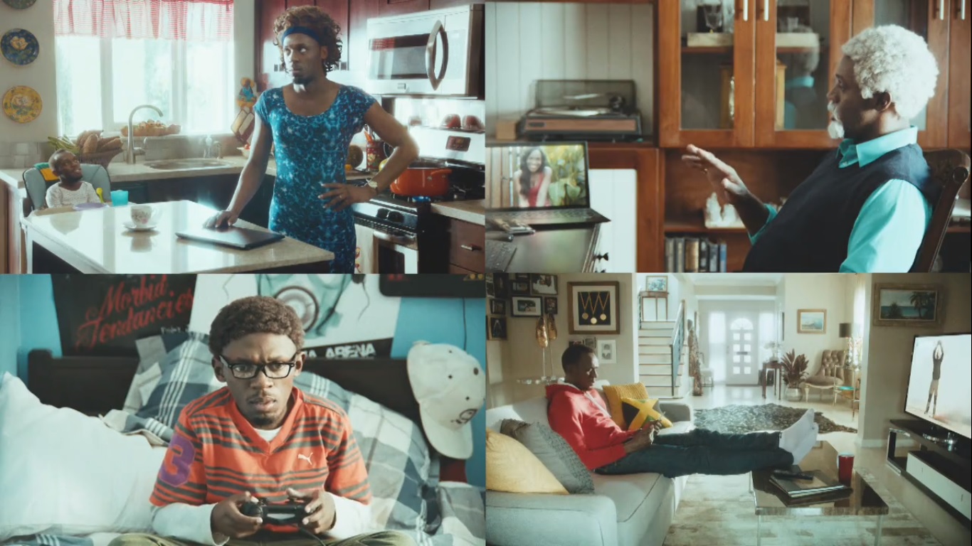 family bolt virgin media usain bolt ad tv