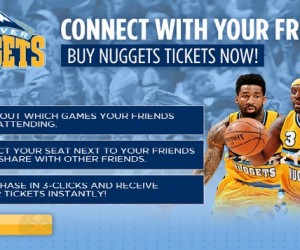 NBA – Les Denver Nuggets installent la plateforme sociale de ticketing SitNearMe sur leur page Facebook