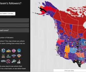 Twitter lance la carte interactive #NBA Fan Map