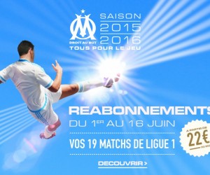 Tarifs abonnements Olympique de Marseille 2015/2016 (Tribune Ganay et Jean-Bouin)