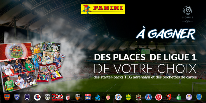 CONCOURS - 4x2 places pour le match de Ligue 1 de votre choix à gagner sur  SBB avec Panini !