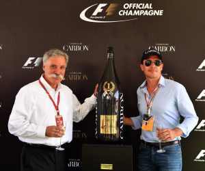 « Champagne Carbon » Fournisseur Officiel de la Formule 1, des Jeroboam à 3 000$ sur les podiums