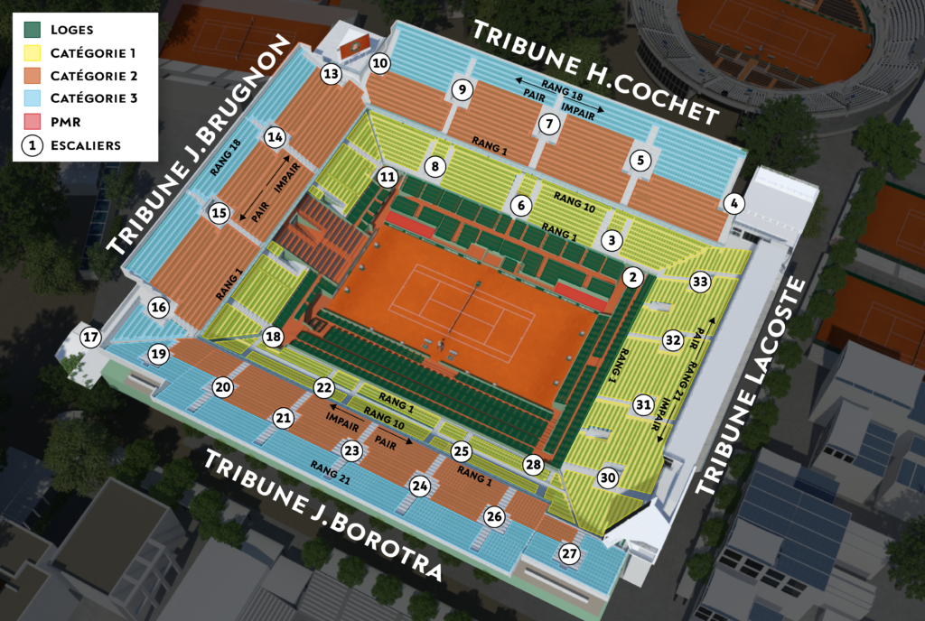 Roland-Garros 2018 - Le prix des billets Grand Public en augmentation