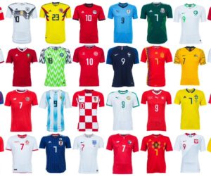 Football – Tous les maillots de la Coupe du Monde de la FIFA Russie 2018 (8 équipementiers)