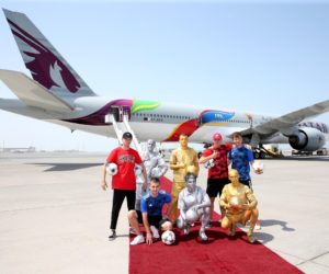 Qatar Airways célèbre la finale de la Coupe du Monde 2018 France – Croatie avec un avion aux couleurs de la FIFA