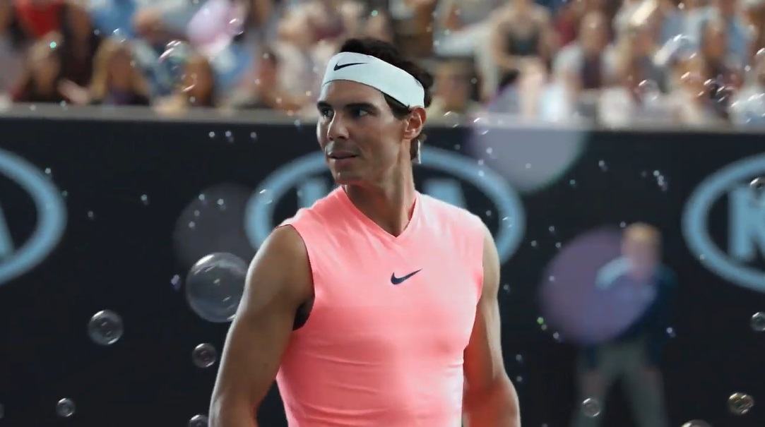 Kia met en scène Rafael Nadal dans une publicité pleine de bulles à l