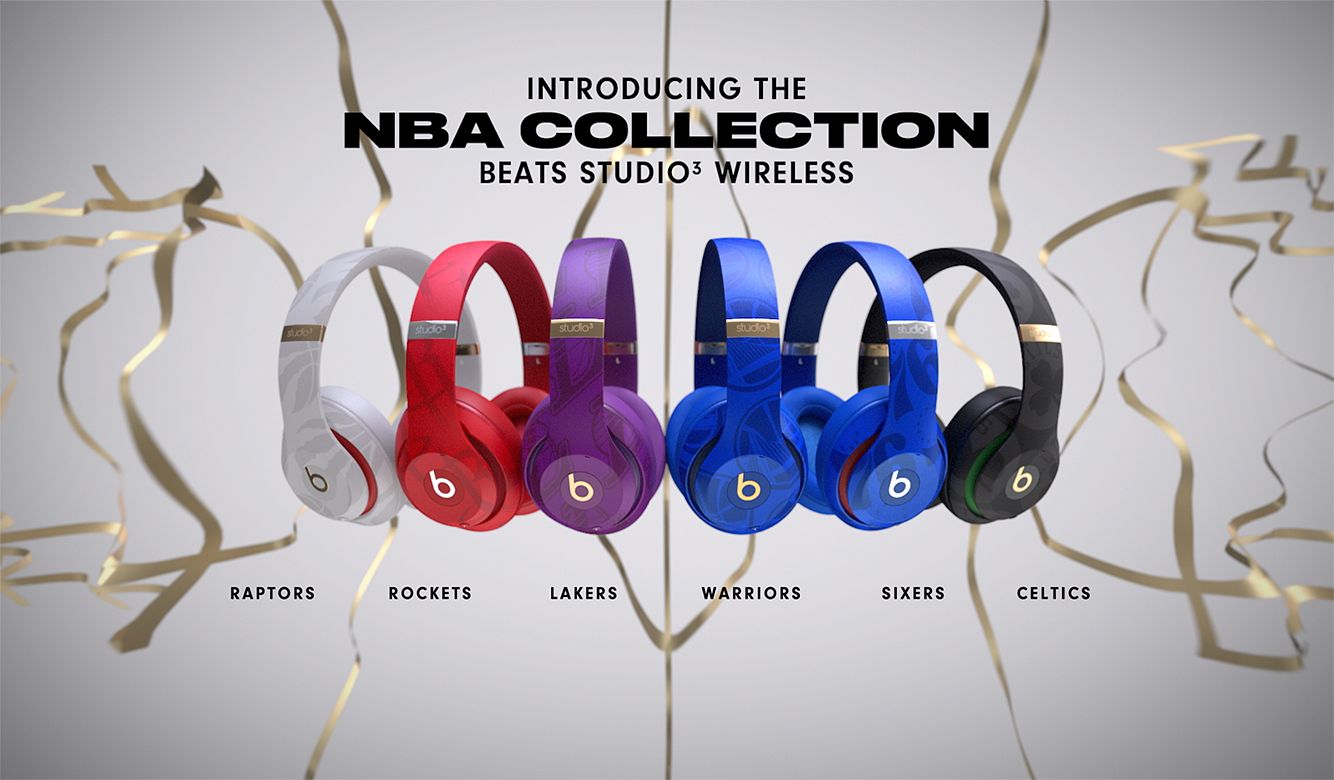 Les casques BEATS Studio 3 s'affichent aux couleurs de la NBA
