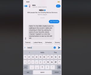 GameOn réalise le chatbot de la NBA sur Facebook Messenger