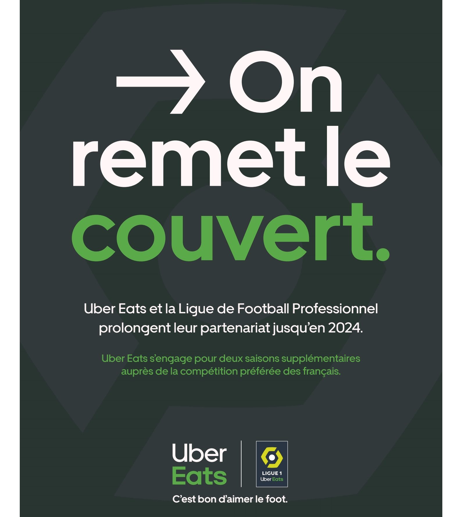 Naming - Uber Eats prolonge avec la Ligue 1 pour deux saisons 