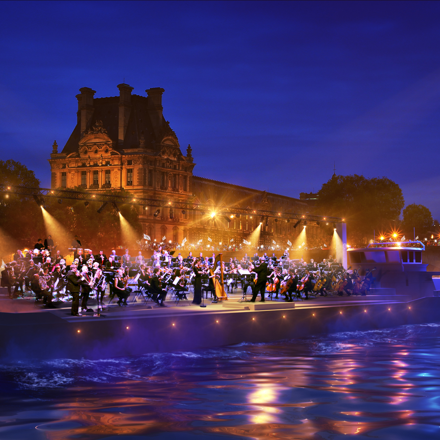 Paris 2024 : à un an des Jeux olympiques, première répétition grandeur  nature de la cérémonie d'ouverture sur la Seine