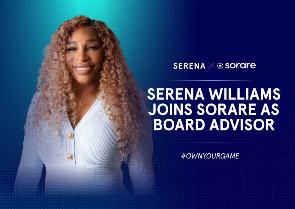 Serena Williams si è avvicinata a Sorare e ha parlato di “Board Advisor”