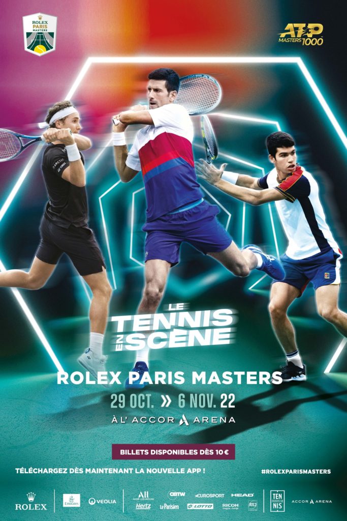 Tennis Le prize money et les sponsors du Rolex Paris Masters 2022