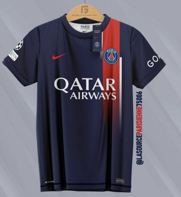 "La Source Parisienne" dévoile un aperçu du futur maillot domicile du Paris Saint-Germain pour 