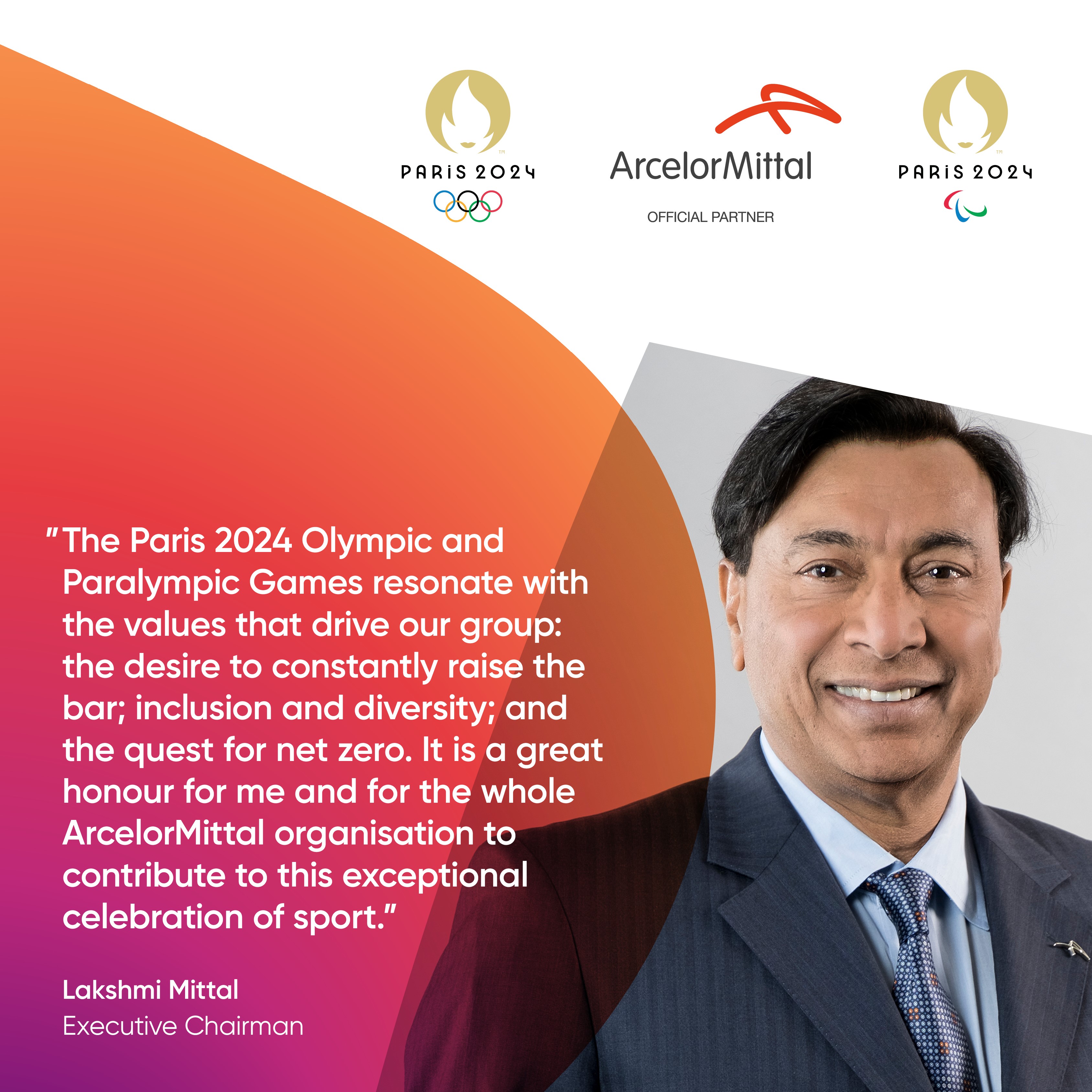 ArcelorMittal Official Partner of the Paris 2024 Olympic Games