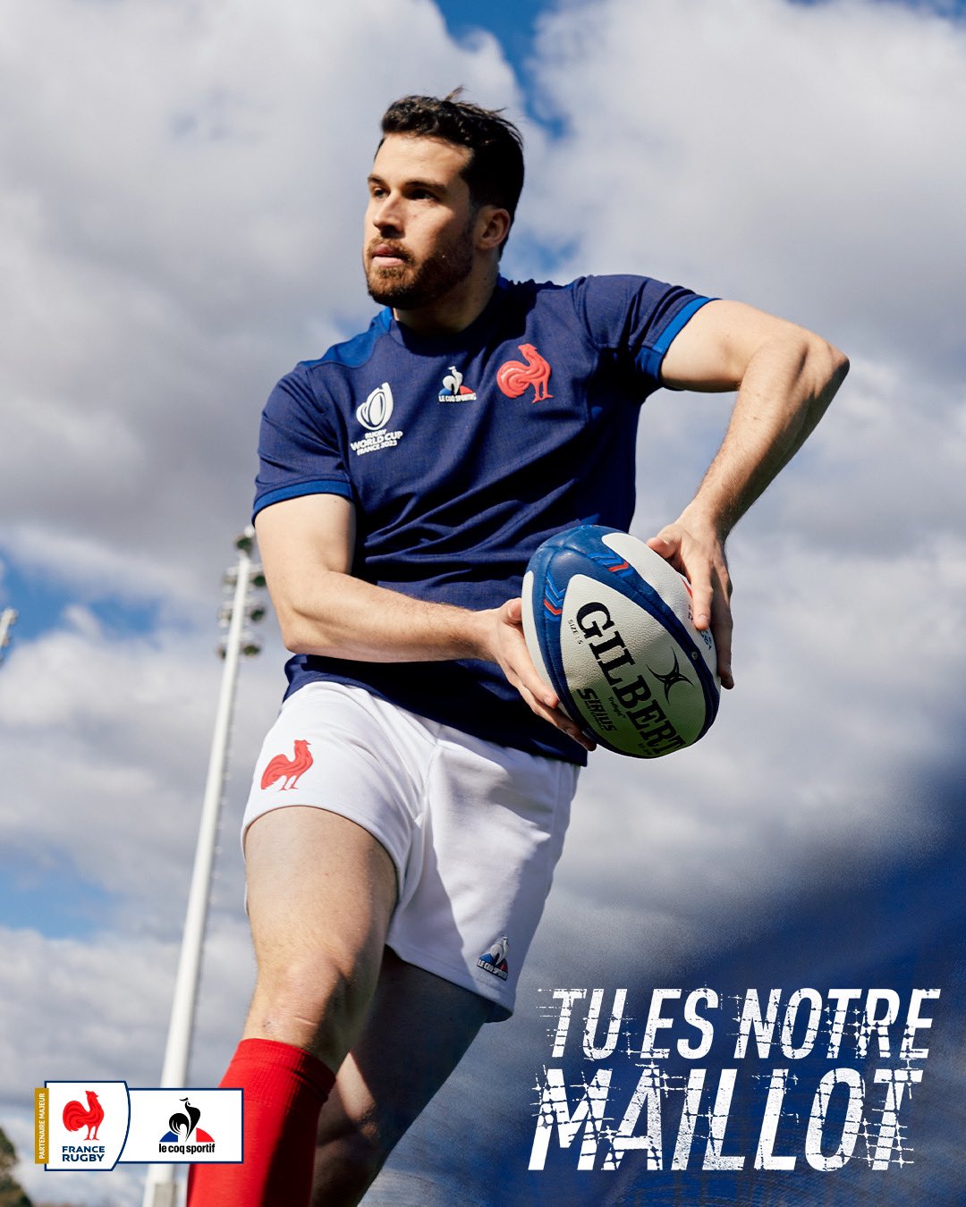 Le Coq Sportif dévoile les nouveaux maillots du XV de France pour la Coupe  du Monde de rugby 2023 