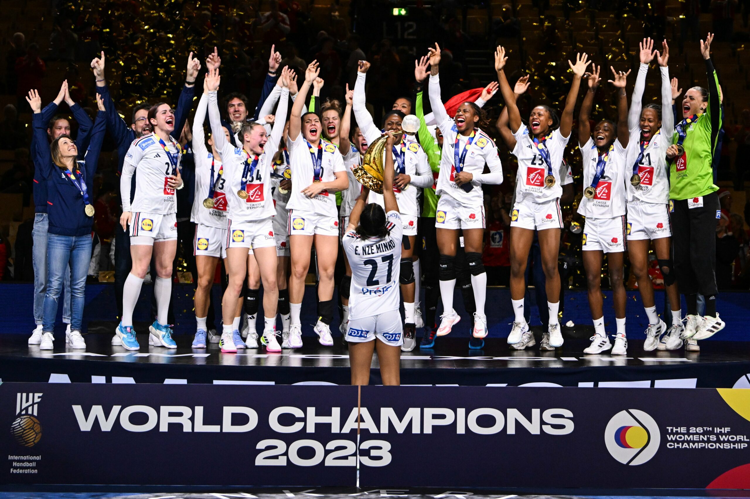 Maillot Officiel Femme Équipe de France Handball 3 étoiles 2023
