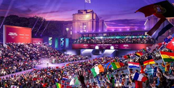 Paris 2024 : 4 sponsors bien visibles au Parc des Champions du Trocadéro pendant les Jeux Olympiques