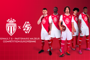 Renault 5 nouveau sponsor maillot de l’AS Monaco pour l’UEFA Champions League 2024-2025