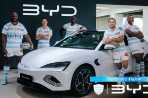 Rugby – BYD nouveau sponsor « automobile » du Racing 92 jusqu’en 2027