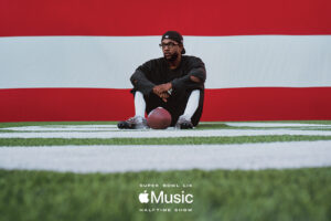 NFL – Kendrick Lamar pour le concert donné à la mi-temps du Super Bowl 2025 sponsorisé par Apple Music