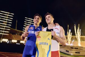 Activation – Un 100 mètres Mondo Duplantis vs Karsten Warholm sponsorisé par Puma, Red Bull et Weltklasse Zürich