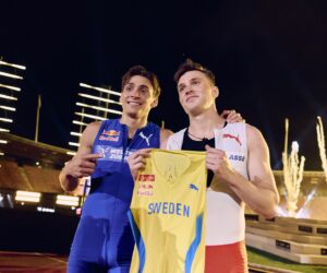 Activation – Un 100 mètres Mondo Duplantis vs Karsten Warholm sponsorisé par Puma, Red Bull et Weltklasse Zürich